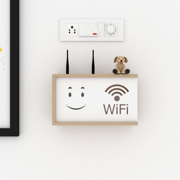 Wall Mounted WiFi Router Stand Cover Box Cabinet